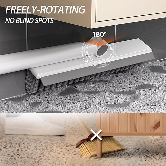 Floor Scrubbing Brush with 57" Adjustable Long Handle, 3 in 1 Living Grout - Image 5