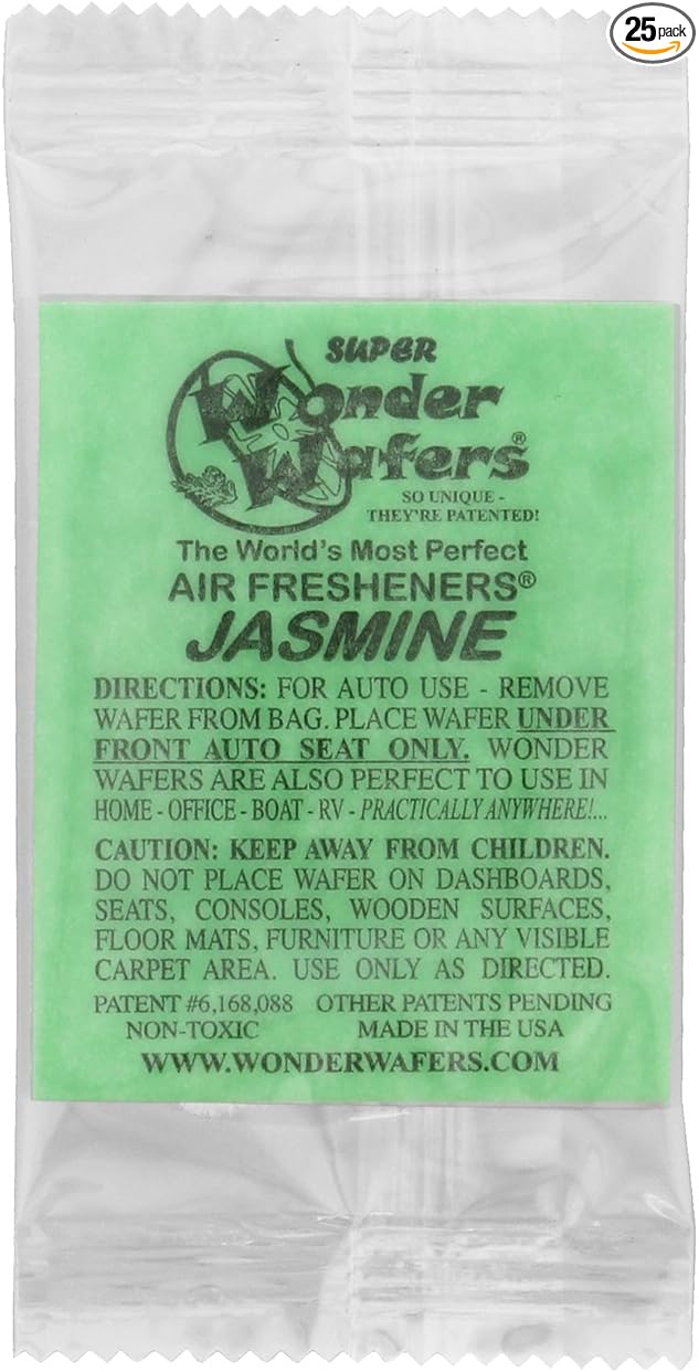 Wonder Wafers 25 CT Individually Wrapped Jasmine Air Fresheners by Wonder+Wafers
