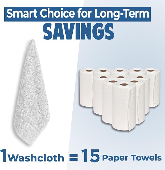 DAN RIVER 12 Pack Wash Cloths for Showering - Image 6
