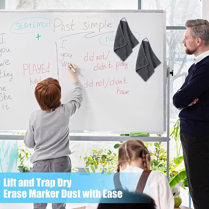 4 Pack Magnetic Cleaning Cloth Microfiber Dry Erase Eraser Board Cleaner - Image 6