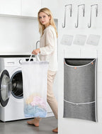 NiHome XXL Hanging Laundry Hamper Bag 39.4"x22.4" - Image 9