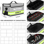 12 Cell Large Capacity Lipo Battery Bag, Fireproof Explosionproof Safe Storage - Image 3