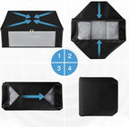 HomeHacks Storage 4-Pack Clothes Organizer Storage Bags Foldable Storage Box - Image 7