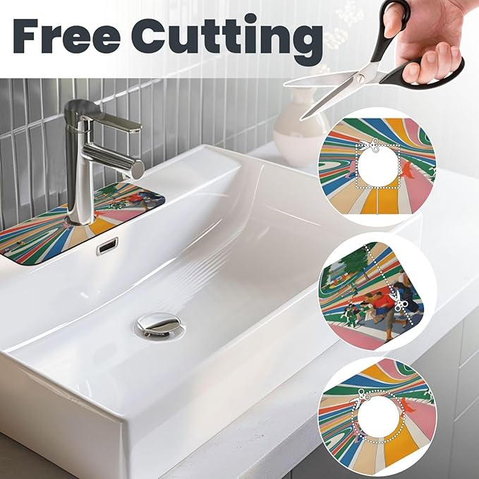 Beatles Come Together Abbey Road Kitchen sink faucet pad, strong water - Image 3