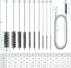 Cleaning Brushes Set, 10 Pieces 8 Inch Nylon Tube Brush + 60 Inch Flexible Long - Image 9