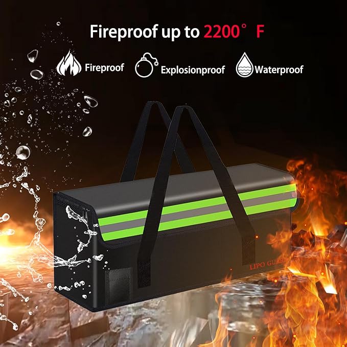 Lipo Battery Safe Bag Large Capatity Fireproof Bag - Image 4