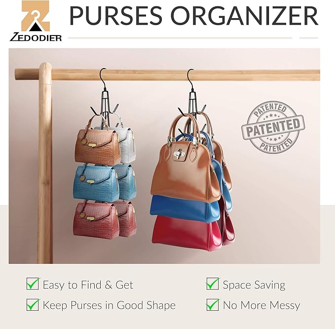 ZEDODIER Purse Hanger Organizer - Image 2