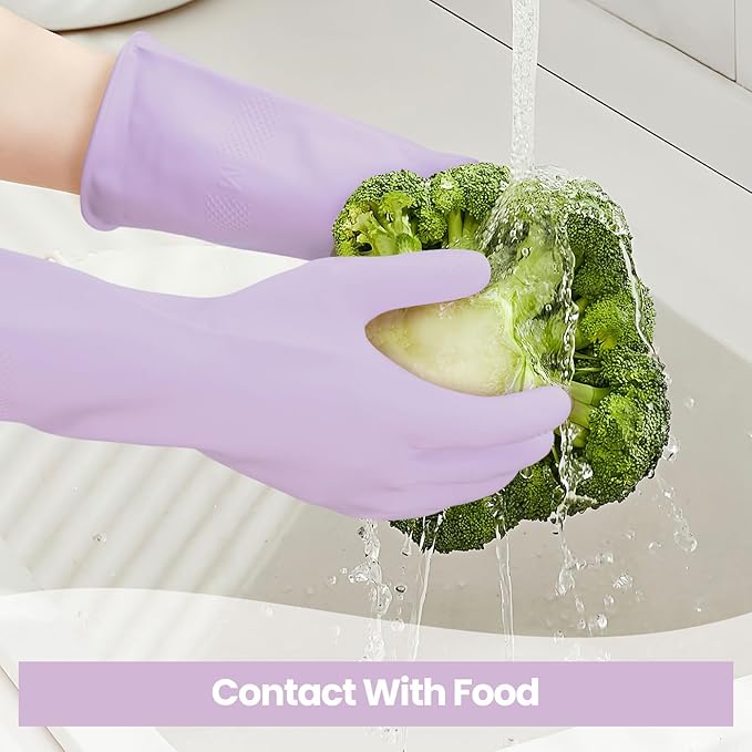 Cleaning Gloves for Dishwashing, 4/5 Pairs Reusable Kitchen Gloves for Wash - Image 4
