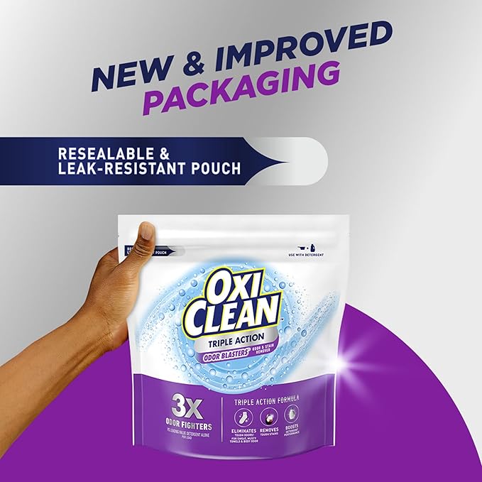 OxiClean Triple Action Odor Blasters, Removes Stains and Eliminates Tough Odors - Image 7