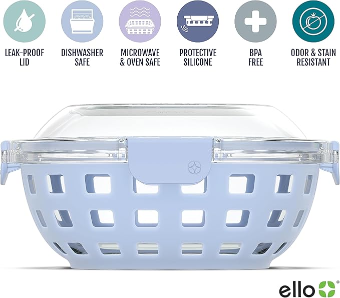 Ello Duraglass Meal Prep Container- Glass Food Storage Container - Image 3