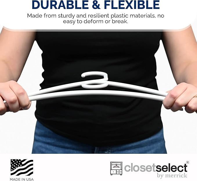 Ultra Heavy Duty Plastic Hangers, Made in USA, 28 Pack - Image 9