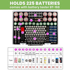 Battery Organizer Storage Holder- Batteries Case Containers Box - Image 2