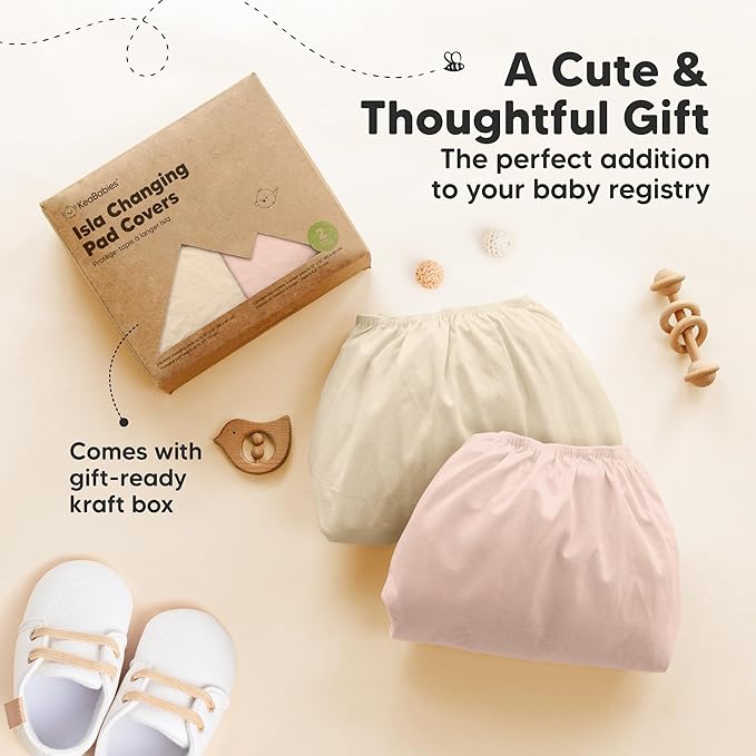 2-Pack Baby Changing Pad Cover for Girl, Boy - Image 9