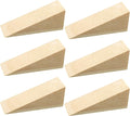 6 Pcs Wooden Door Stopper Wedge Non Slip Firefighter Wood Door Stopper Wedge by Amyhill