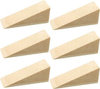 6 Pcs Wooden Door Stopper Wedge Non Slip Firefighter Wood Door Stopper Wedge by Amyhill