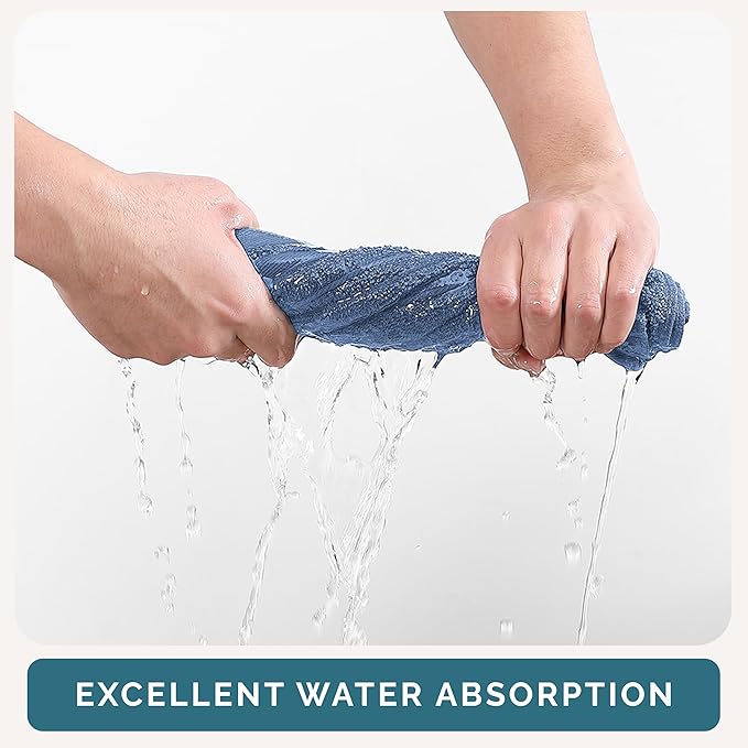 Casa Platino Blue Wash Cloths - Image 5