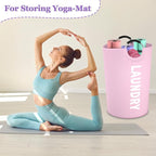 125L Pink Laundry Basket, Extra Large Clothes Basket - Image 3