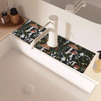 Sink Faucet Absorbing Mat, 2 Pack Drying Mat Around Faucet Sink Splash Guard - Image 2