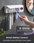 HouseGem Toothbrush Holder, Timer Function, 2000mAh Rechargeable Cordless - Image 5