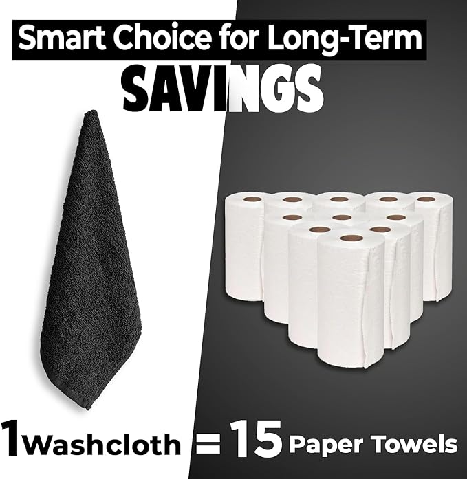 DAN RIVER 24 Pack Wash Cloths for Showering - Image 6