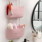 TeoKJ 3-Tier Wall hanging Storage Bags, Over the Door Organizer, Decorative - Image 9