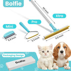 3 in 1 Carpet Rake for Pet Hair Removal, Tool Set of 3, 55” Long Handle Carpet - Image 2