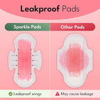 Sparkle Sanitary Pads for Women Overnight, Plant-Based Maxi Pads - Image 4