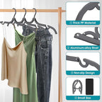 30 Pcs Travel Hangers Portable Foldable Travel Hanger Organizer, Plastic Cruise - Image 4