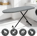Ironing Board Cover and Pad, Sewn-in Thick Feltpads, Elastic Edge, Fits - Image 7
