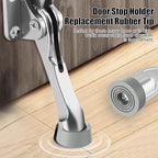 6-Pack Door Stopper Replacement Rubber Tips, Heavy Duty Kickdown Door Stop Tips - Image 2