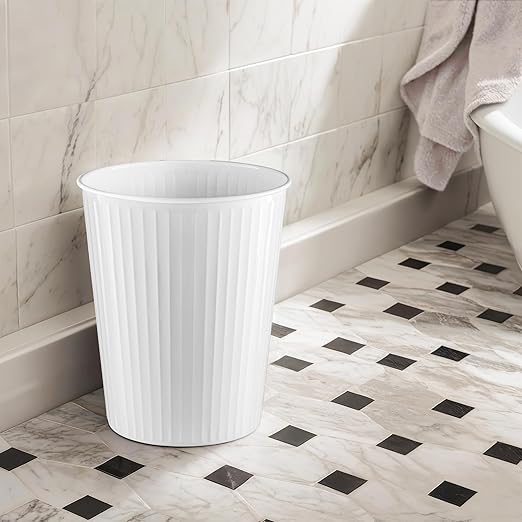 Monarch Abode Metal Bathroom Trash Can – Waste Basket - Image 6
