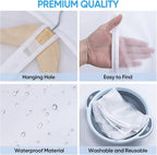 BALEINE 60'' Translucent Garment Bags, 6 Packs PEVA Dress Bag - Image 2