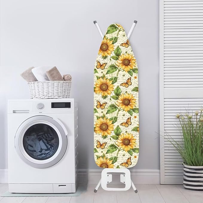 Sunflower Butterfly Ironing Board Cover and Pad 15x54 Standard Size Padding - Image 3