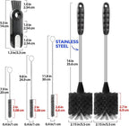 Holikme 6 Pack Bottle Brush Set, 3 Straw Brushes, 3-in-1 Bottle Cleaning Brush - Image 6