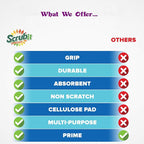 Scrubit Non-Scratch Cleaning Scrub Sponges- Scrubbing Dish Sponge Ideal - Image 9