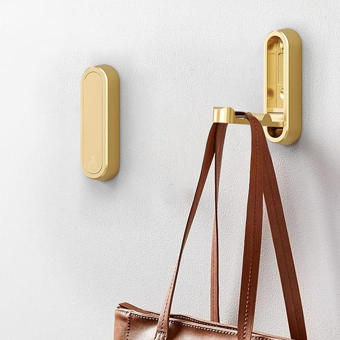 Foldable Coat Hooks, Folding Coat Hooks, Invisible Folding Single Retractable - Image 5