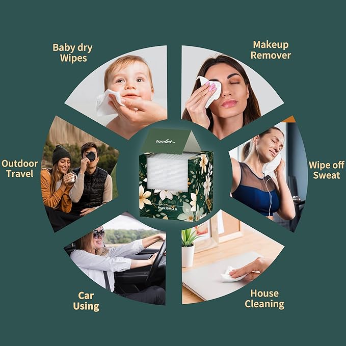 Ourmed Life Face Towels, Lint- free Face Wipes - Image 7