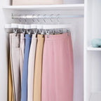Nature Smile Wooden Pants Hangers Wood Bottom Jeans Skirt Hanger - Image 7