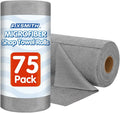 FIXSMITH Microfiber Cleaning Cloth Roll -75 Pack, Microfiber Towel Roll Tear by FIXSMITH