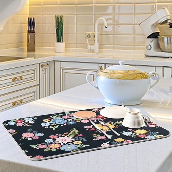 Absorbent Dish Drying Mat for Kitchen Counter - Image 6