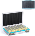 JJC Compact 18650 Battery Storage Case Holder Organizer, Hard Plastic Battery by JJC
