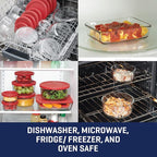 Anchor Hocking 18 Piece Glass Storage Containers - Image 2