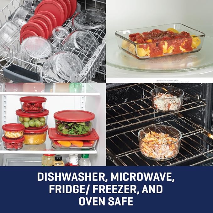 Anchor Hocking 18 Piece Glass Storage Containers - Image 2