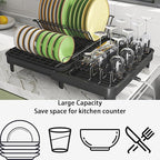 LEMIKKLE Dish Drying Rack, Large-Capacity Dish Drainer - Image 4
