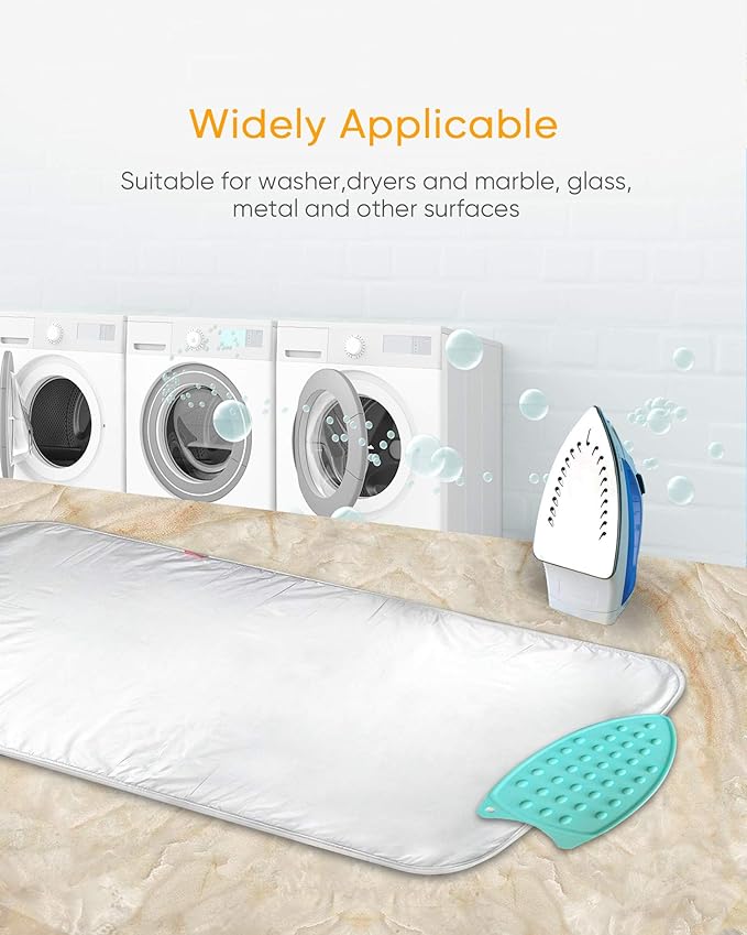 Ironing Mat Ironing Blanket, Upgraded Thick Portable Travel Ironing Pad - Image 6