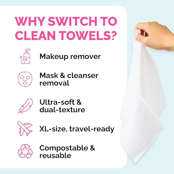 Elizabeth Mott Thank Me Later Disposable Face Towels – 100% Biobased Facial - Image 4