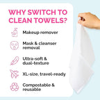 Elizabeth Mott Thank Me Later Disposable Face Towels – 100% Biobased Facial - Image 4