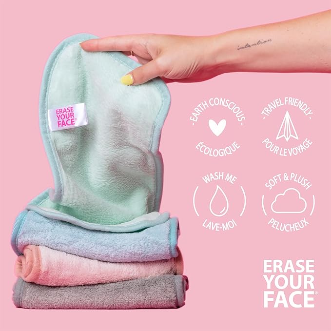 ERASE YOUR FACE Reusable Makeup Remover Cloths - Image 3