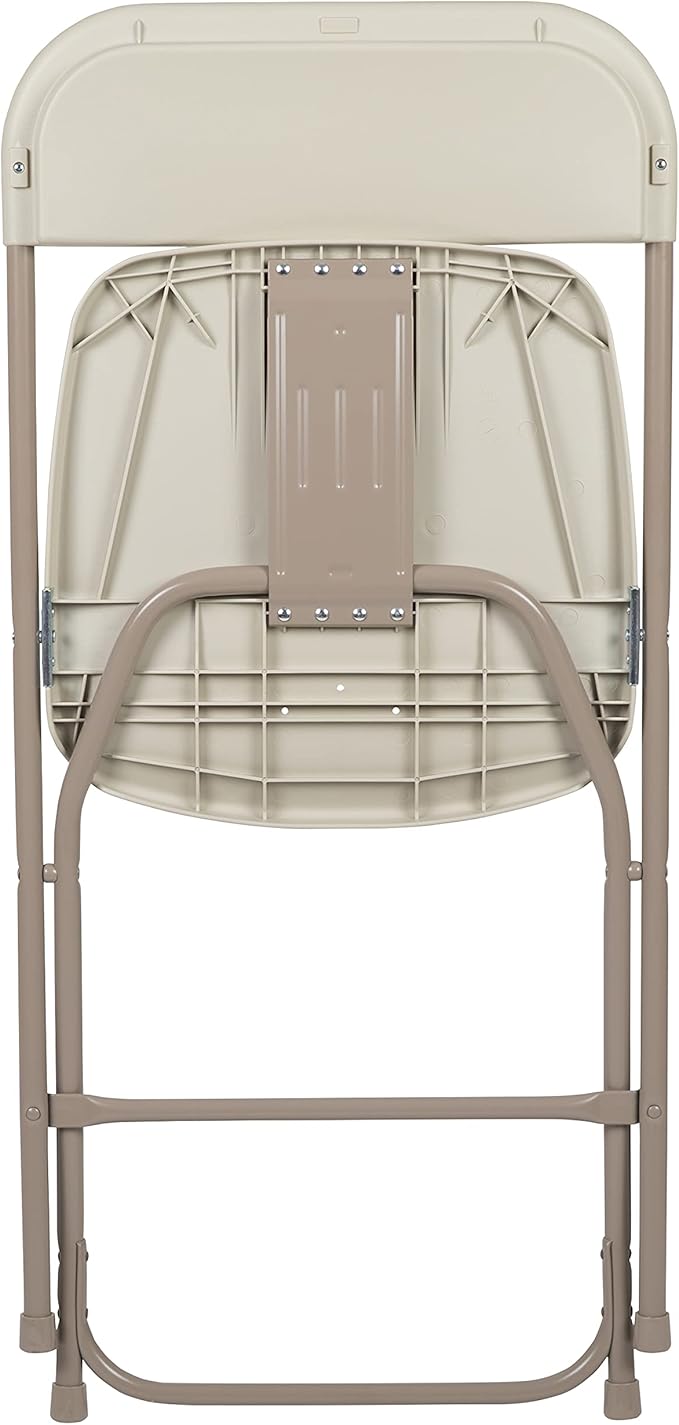 Flash Furniture Hercules Series Plastic Folding Chair - Beige - 4 Pack 650LB Weight Capacity Comfortable Event Chair-Lightweight Folding Chair - Image 13