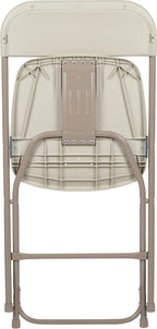 Flash Furniture Hercules Series Plastic Folding Chair - Beige - 4 Pack 650LB Weight Capacity Comfortable Event Chair-Lightweight Folding Chair - Image 13